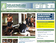 Tablet Screenshot of hallshawklakes.ca